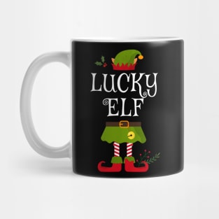 Lucky Elf Shirt , Family Matching Group Christmas Shirt, Matching T Shirt for Family, Family Reunion Shirts Mug